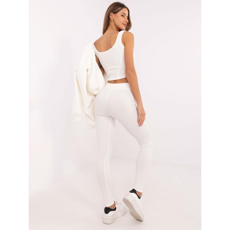 Ecru třídílná souprava s oversize mikinou