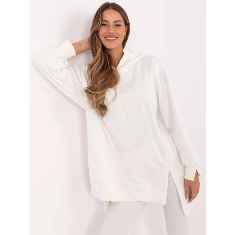 Ecru színű kétrészes szett oversize pulóverrel