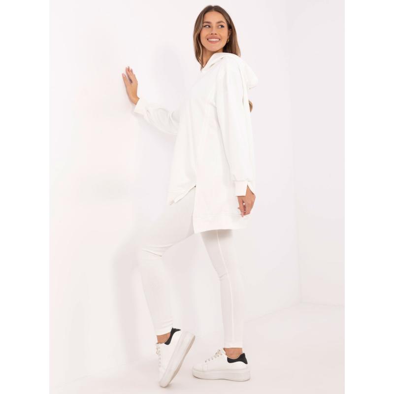 Ecru színű kétrészes szett oversize pulóverrel