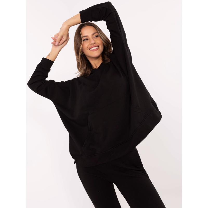 Černá dámská základní souprava s kalhotami