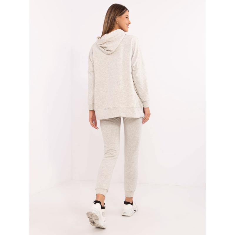 Světle šedá melanžová dvoudílná základní souprava