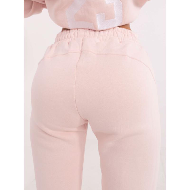 Světle růžová dámská tepláková souprava s vložkou