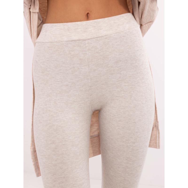 Világosbézs melange alapszett leggingsszel
