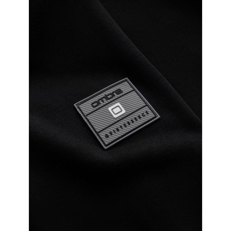 Pánská bavlněná mikina bomber bez zipu - bordó V13 OM-SSZP-0215