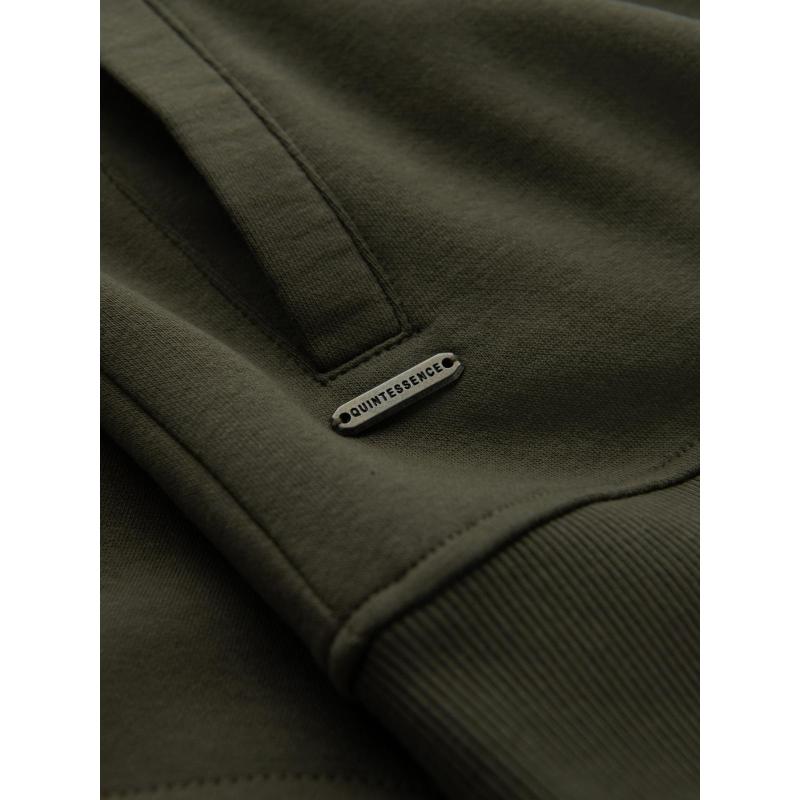 Rozepínací bavlněná pánská mikina bomber - kaštanová V13 OM-SSZP-0215