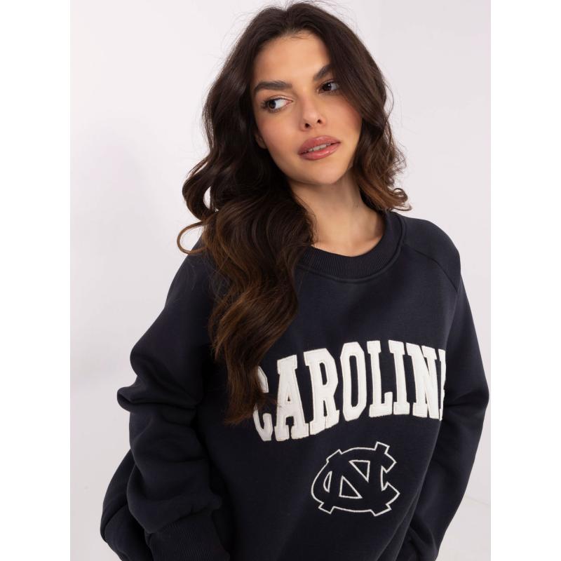 Grafitová mikina s kapucí a kulatým výstřihem