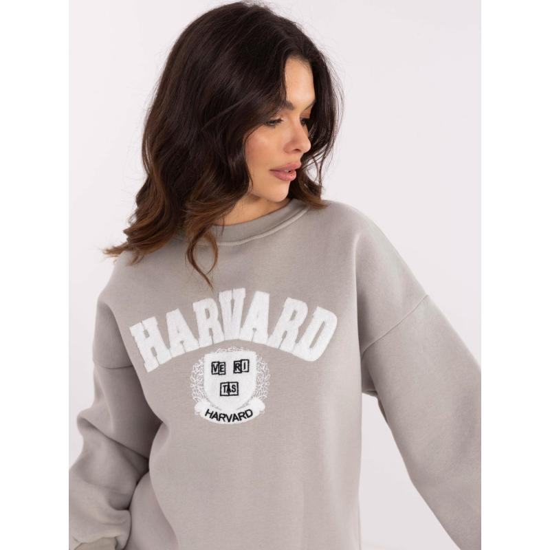 Szürke kapucnis pulóver szigeteléssel