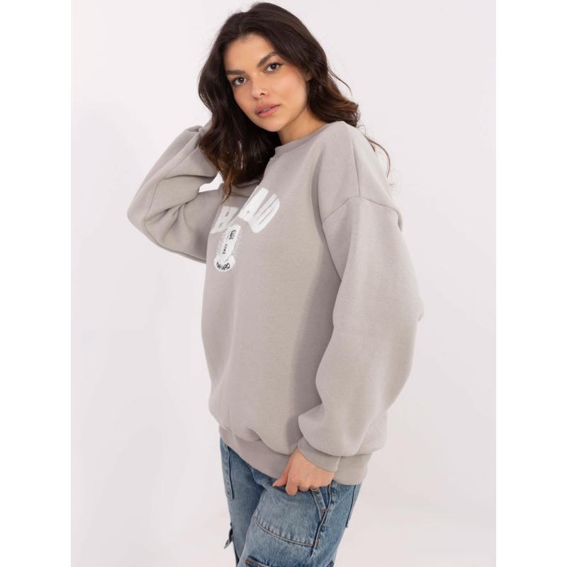 Szürke kapucnis pulóver szigeteléssel