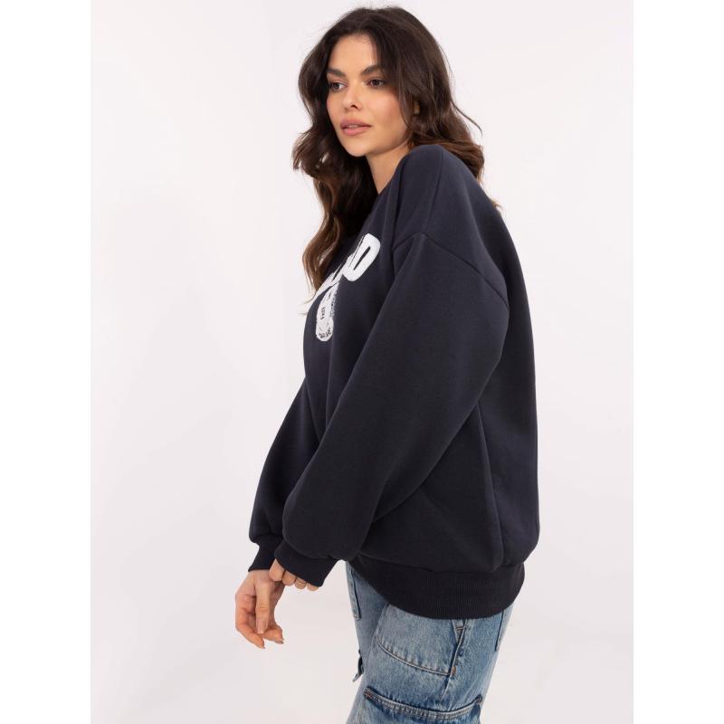 Grafit színű oversize pulóver Harvard felirattal