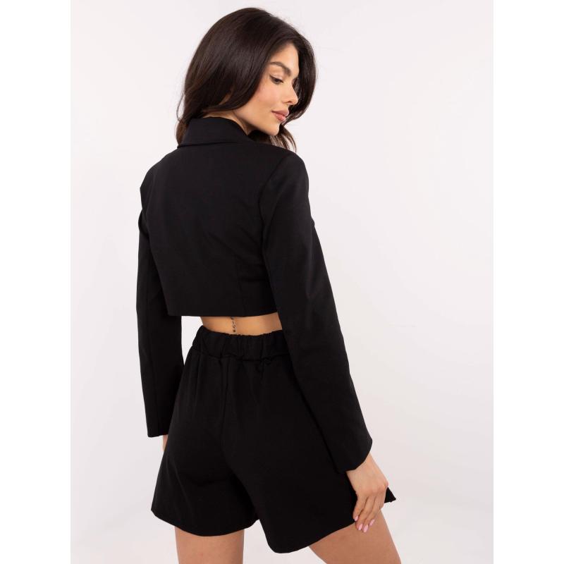 Černá dámská plisovaná sukně a šortky