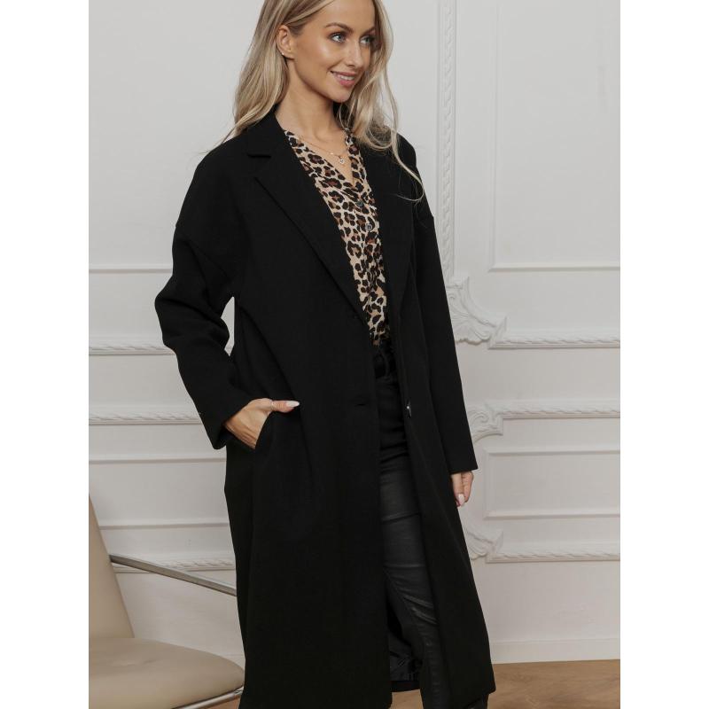 Dámský kabát CLR036 - velbloudí barva