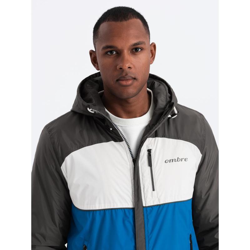 Férfi sportdzseki kapucnival C447