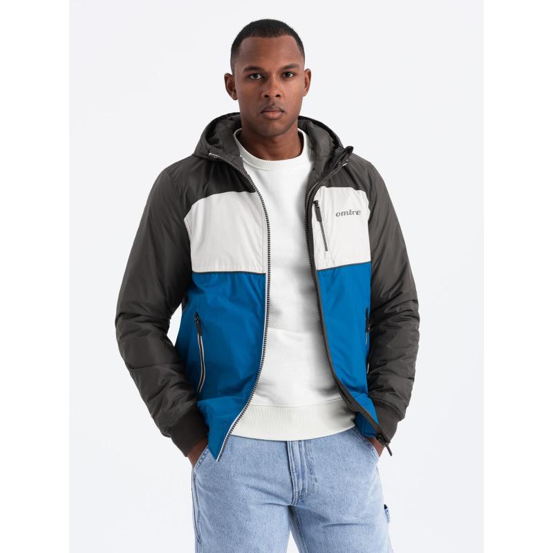 Férfi sportdzseki kapucnival C447