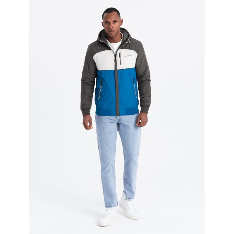 Férfi sportdzseki kapucnival C447