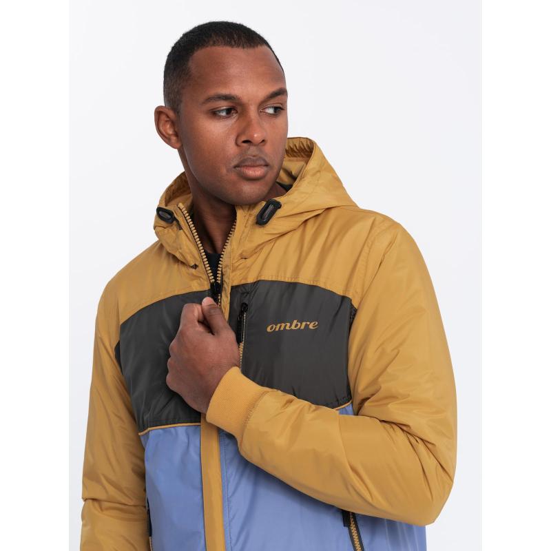 Kurtka męska sportowa z kapturem C447 - V8