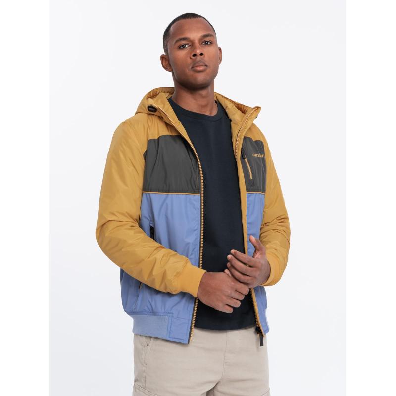 Kurtka męska sportowa z kapturem C447 - V8