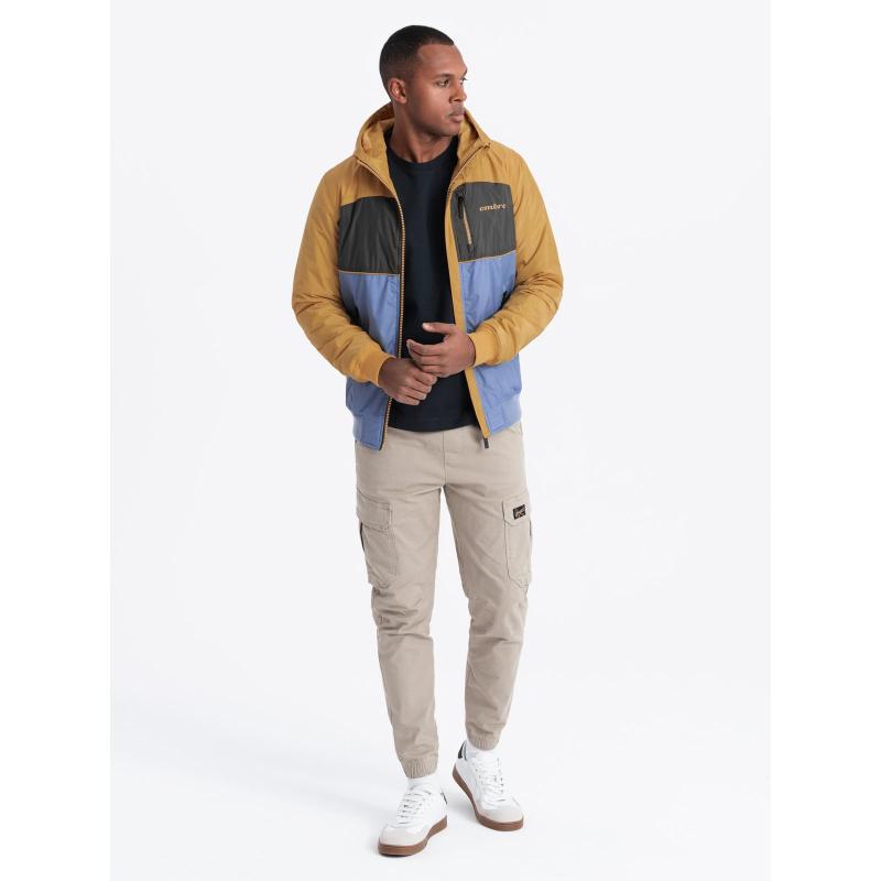 Kurtka męska sportowa z kapturem C447 - V8