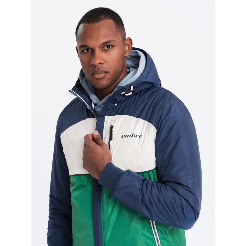 Kurtka męska sportowa z kapturem C447 - V8