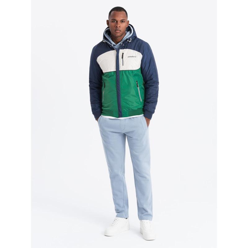 Kurtka męska sportowa z kapturem C447 - V8