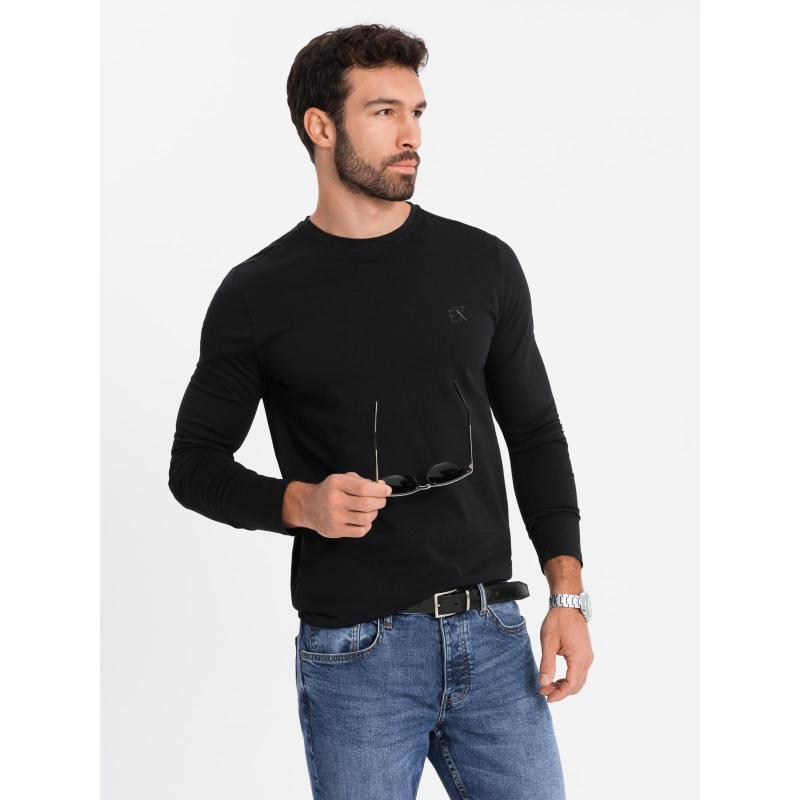 Pánský dlouhý rukáv s raglánovými kontrastními rukávy - bílý a šedý V5 OM-LSCL-0105