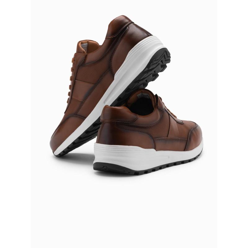 Férfi sportcipő öko bőrből – barna V1 OM-FOSL-0181