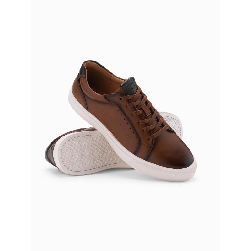 Férfi cipők öko bőrből – barna V1 OM-FOCS-0179