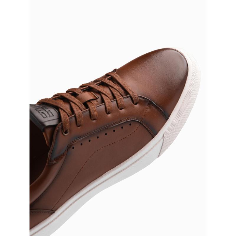 Férfi cipők öko bőrből – barna V1 OM-FOCS-0179