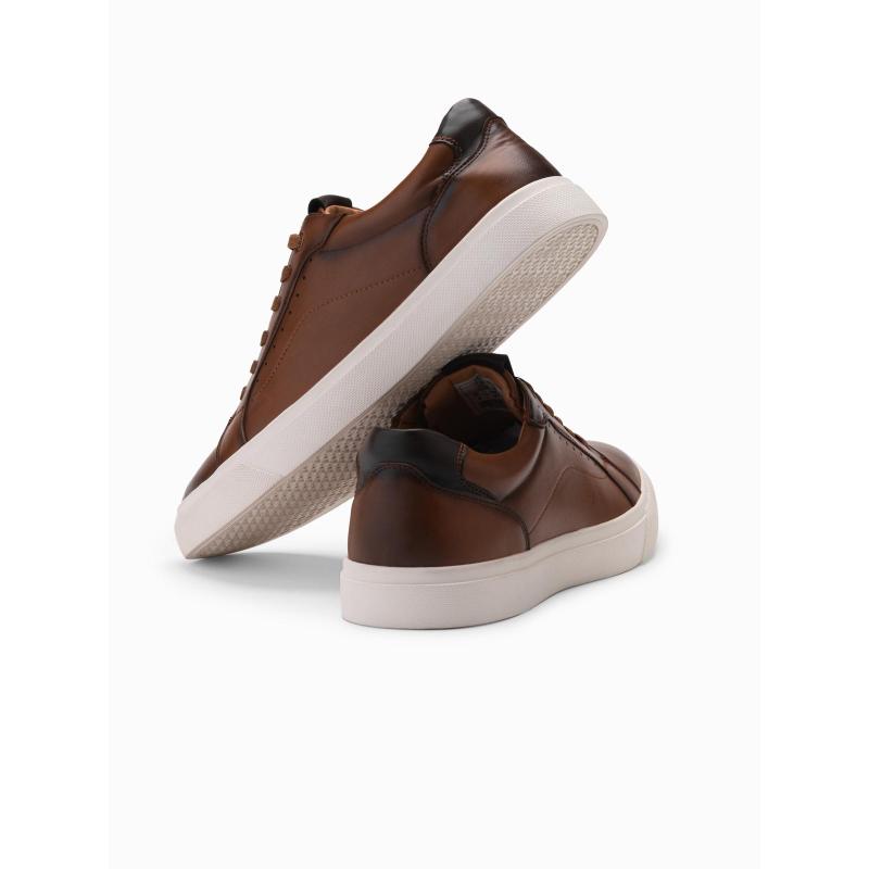 Férfi cipők öko bőrből – barna V1 OM-FOCS-0179