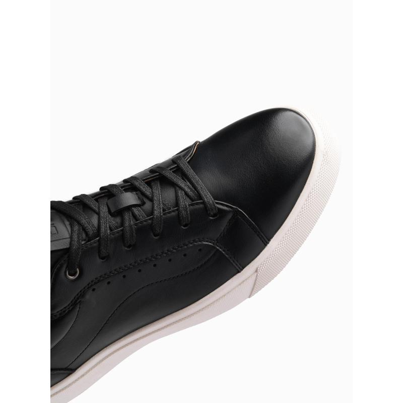 Férfi cipők öko bőrből – fekete V2 OM-FOCS-0179
