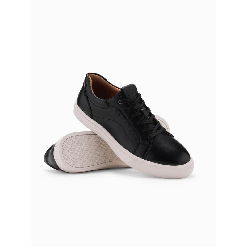 Férfi cipők öko bőrből – fekete V2 OM-FOCS-0179