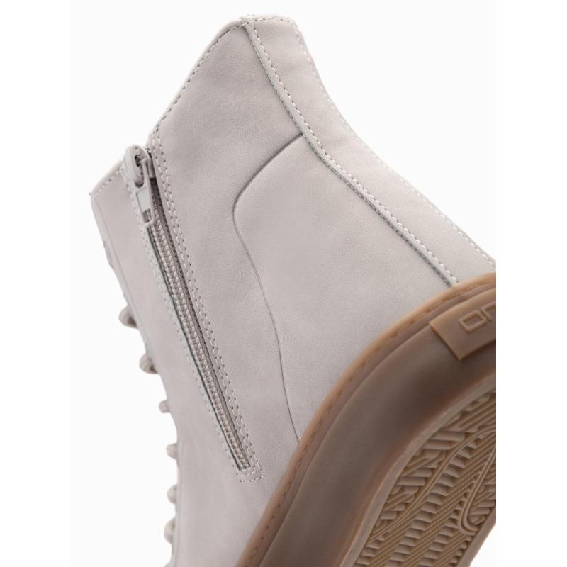 Férfi bokacsizma gumitalppal – hamuszürke V3 OM-FOTH-0187