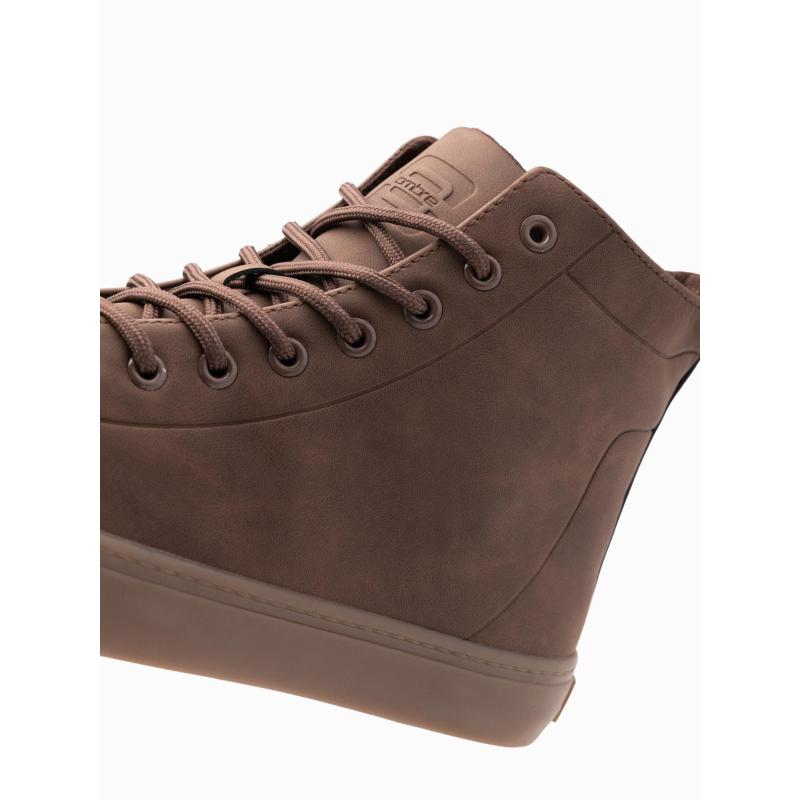 Férfi bokacsizma gumitalppal – barna V4 OM-FOTH-0187