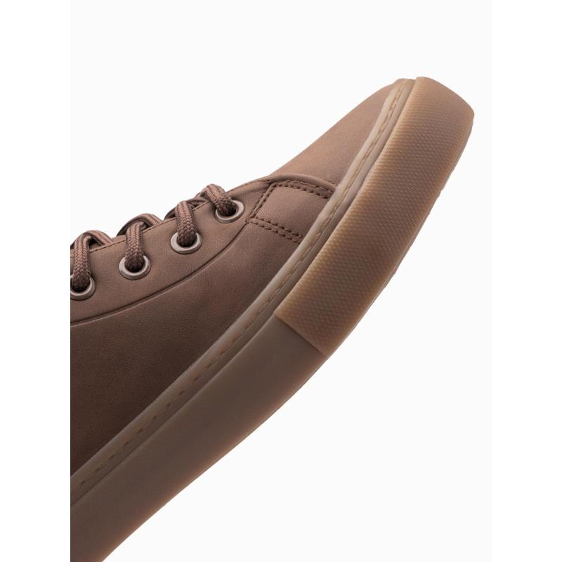 Férfi bokacsizma gumitalppal – barna V4 OM-FOTH-0187