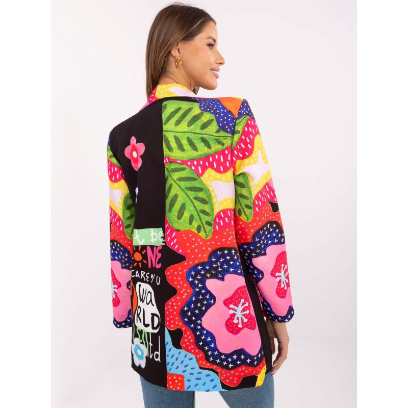 Dámská bunda černé barvy s nápisem