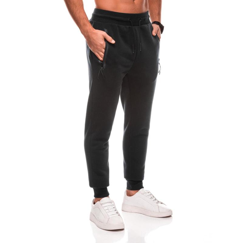 Pánské jednotné tepláky BASIC joggers - černé V6 EM-PABS-0108