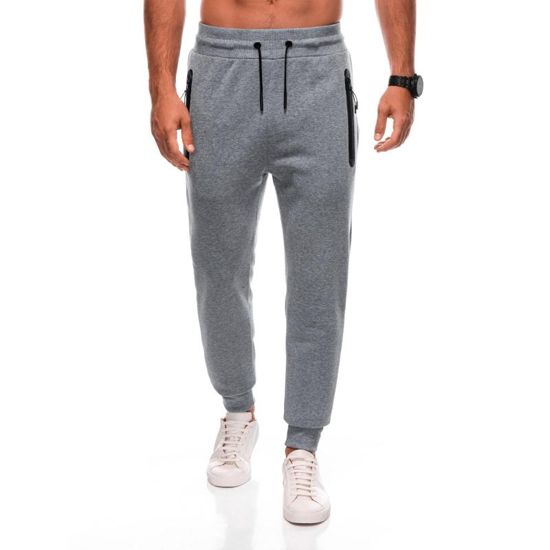 Pánské jednotné tepláky BASIC joggers - šedé V6 EM-PABS-0108