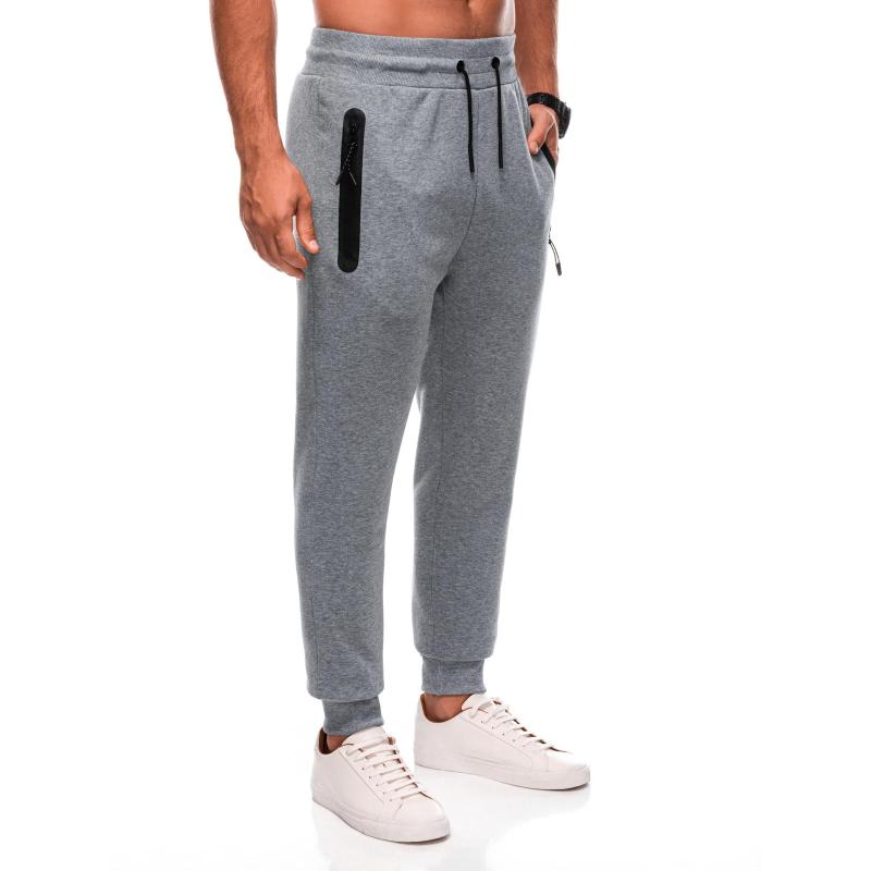 Pánské jednotné tepláky BASIC joggers - šedé V6 EM-PABS-0108