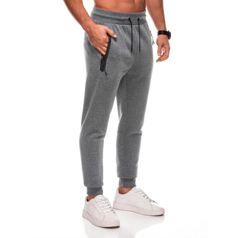 Pánské jednotné tepláky BASIC joggers - šedé V6 EM-PABS-0108