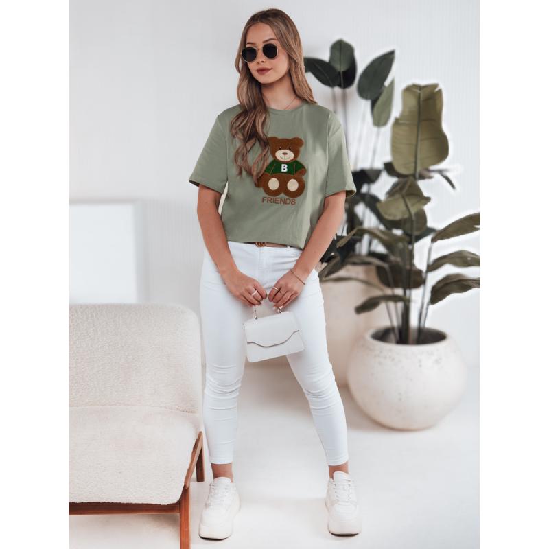 Dámske tričko BAREN tmavo zelená