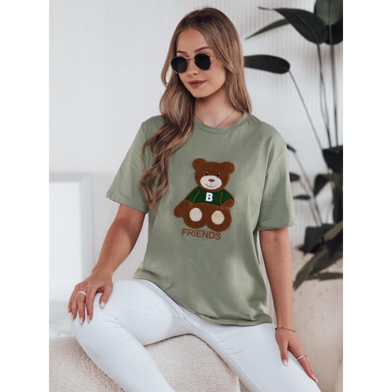 Dámske tričko BAREN tmavo zelená