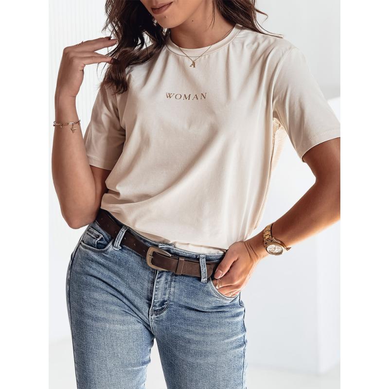 Női póló WOMAN bézs