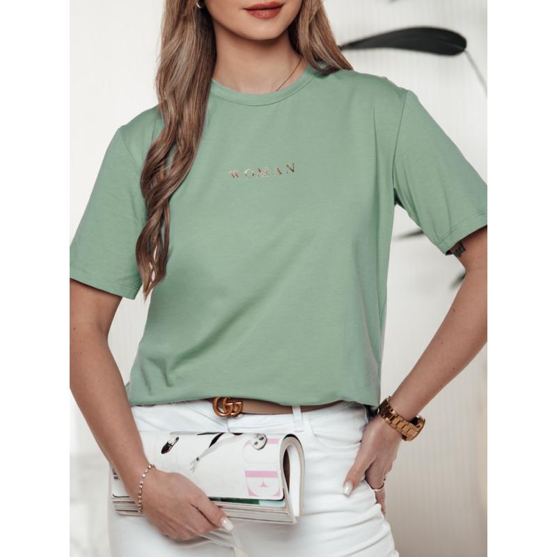 Női póló WOMAN türkiz színű