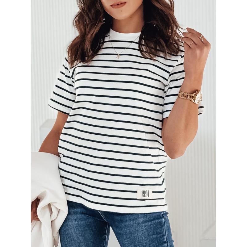Dámske pruhované tričko RILANT tmavo modré