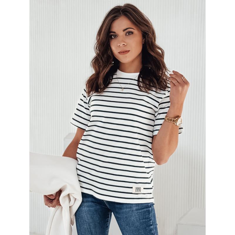 Dámske pruhované tričko RILANT tmavo modré