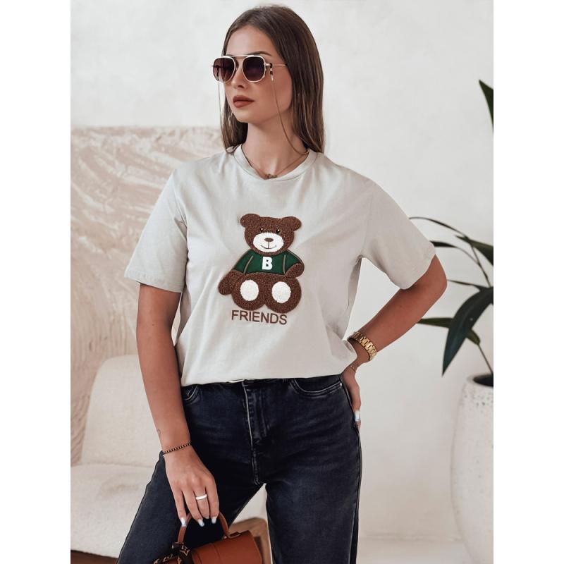 Dámske tričko BAREN pistáciová farba ecru