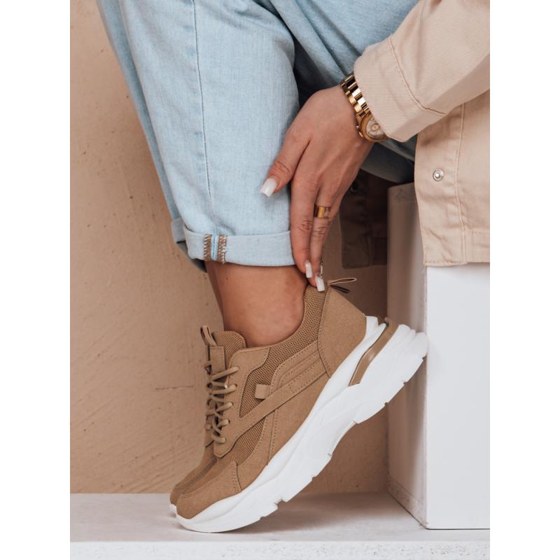 Dámské tenisky na platformě SPORTLITE khaki barva