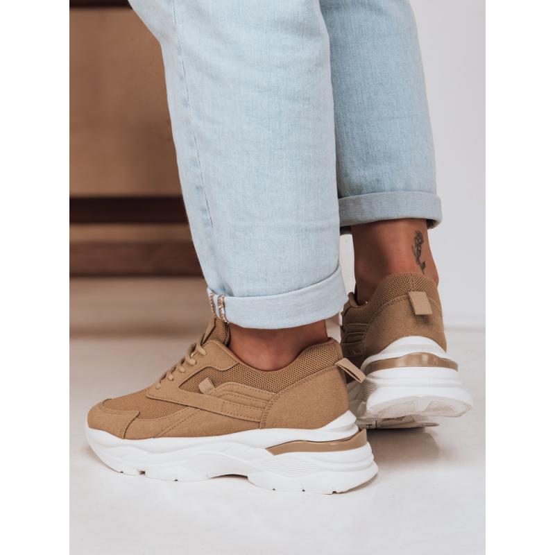 Dámské tenisky na platformě SPORTLITE khaki barva