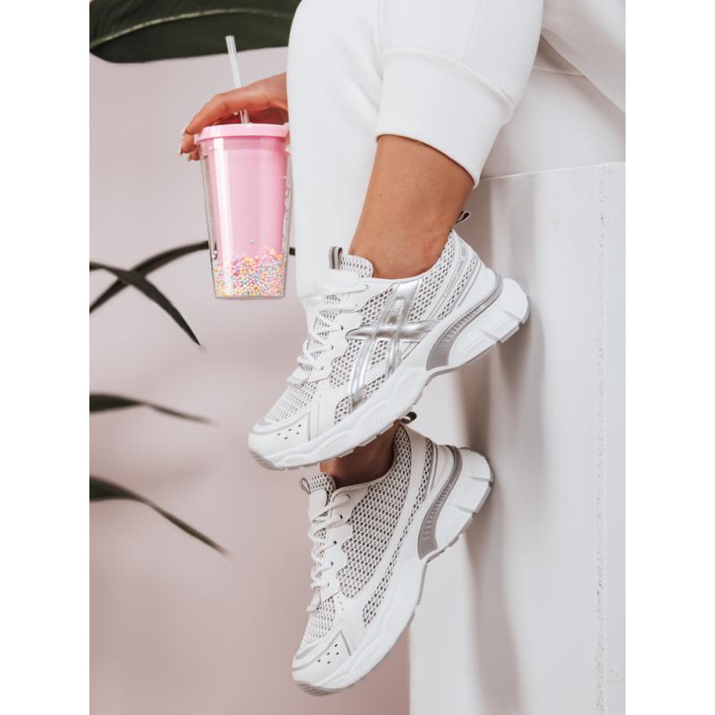 Dámské tenisky na silnější podrážce DYNAMICA stříbrné