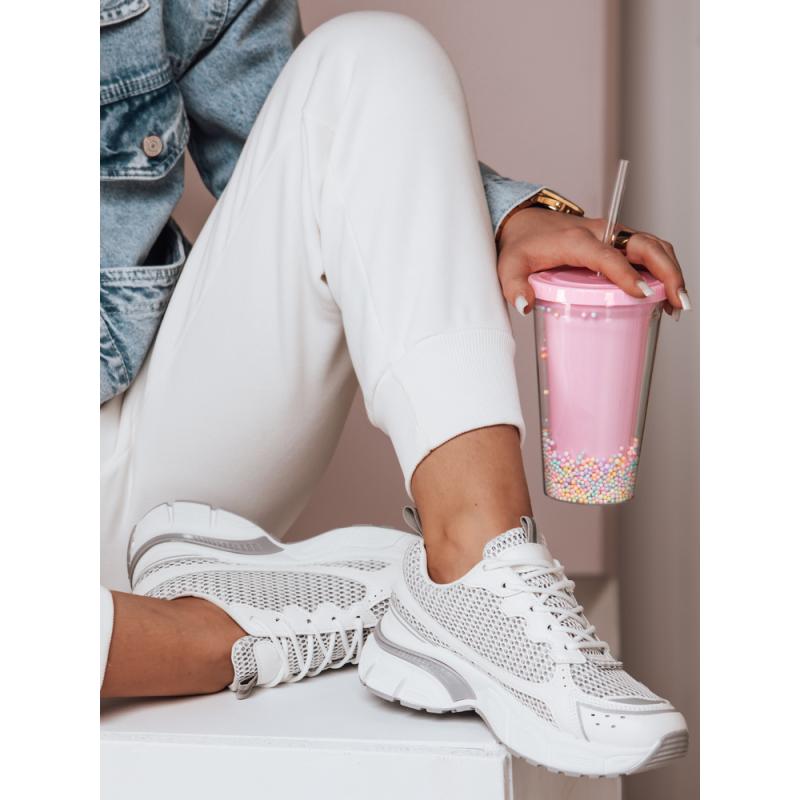 Dámské tenisky na silnější podrážce DYNAMICA stříbrné