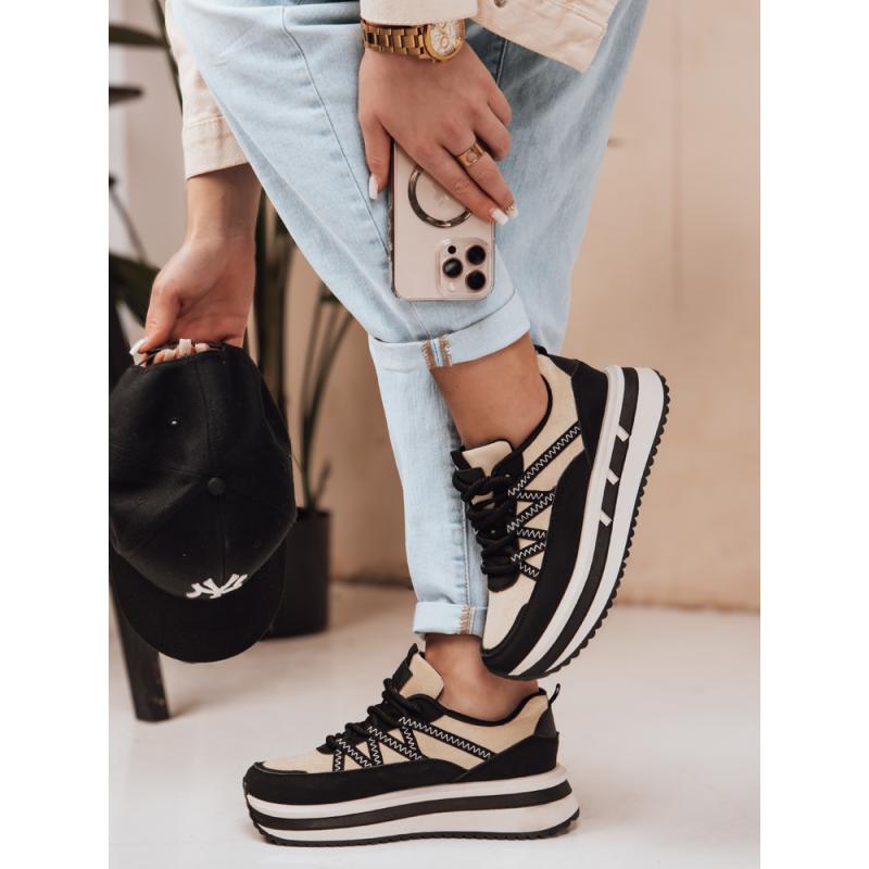 Dámské tenisky ZENSHO na platformě černé